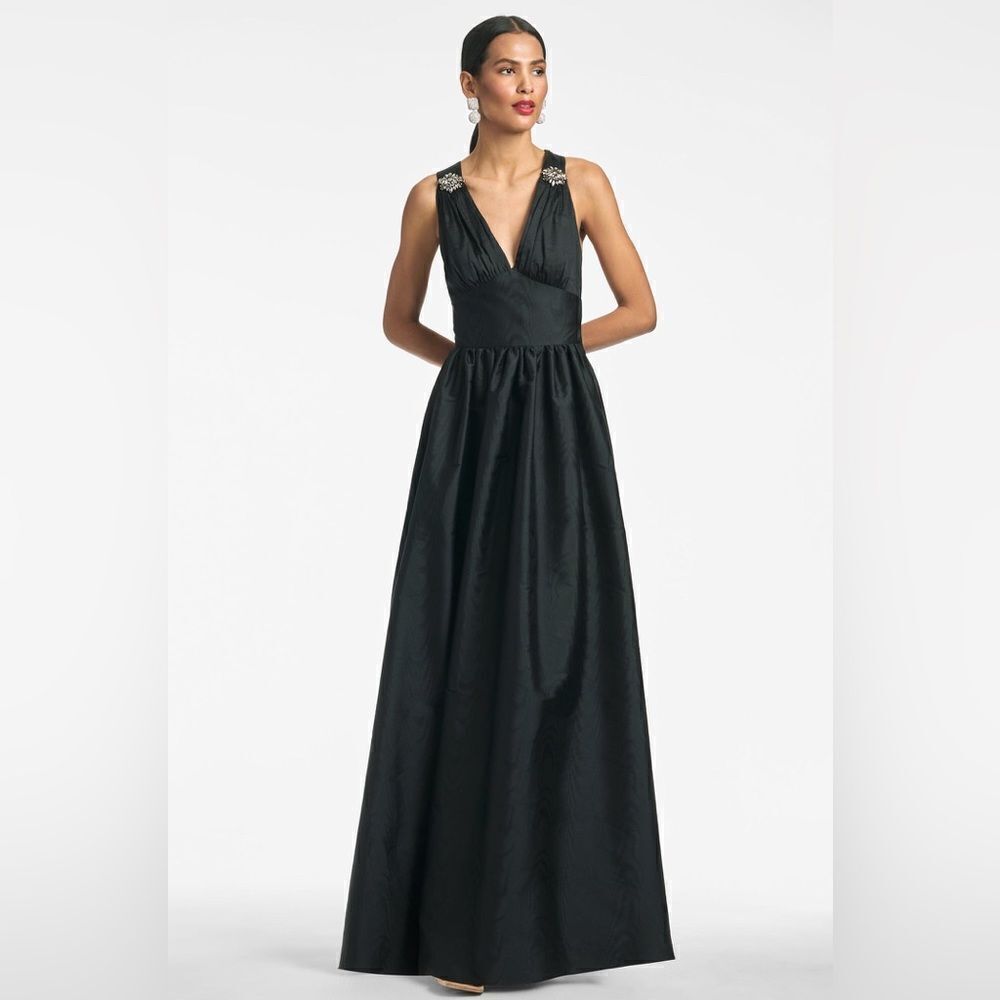 Sachin + Babi Womens Black Kenzia Gown - Picture 2 of 13